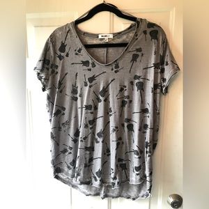 William Rast all-over guitar print